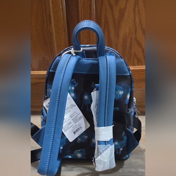 Loungefly Harry Potter Vibrant Blue Patronus Mini Backpack and Wallet - Picture 10 of 10